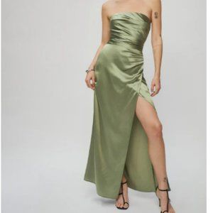 Reformation Barrow Silk Dress